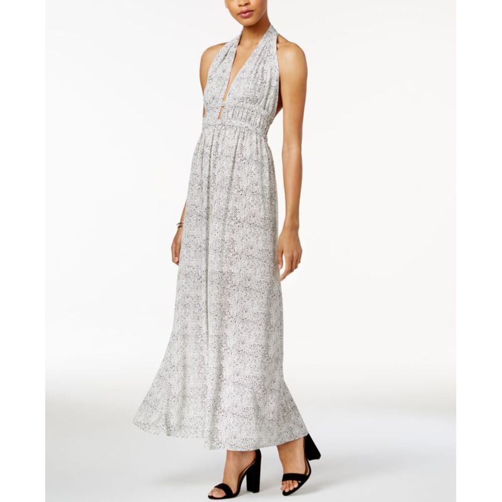 Bar III Printed Halter Maxi Dress